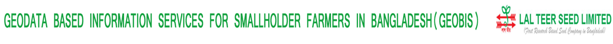 Geodata Based Information Services for smallholder farmers in Bangladesh (GEOBIS)